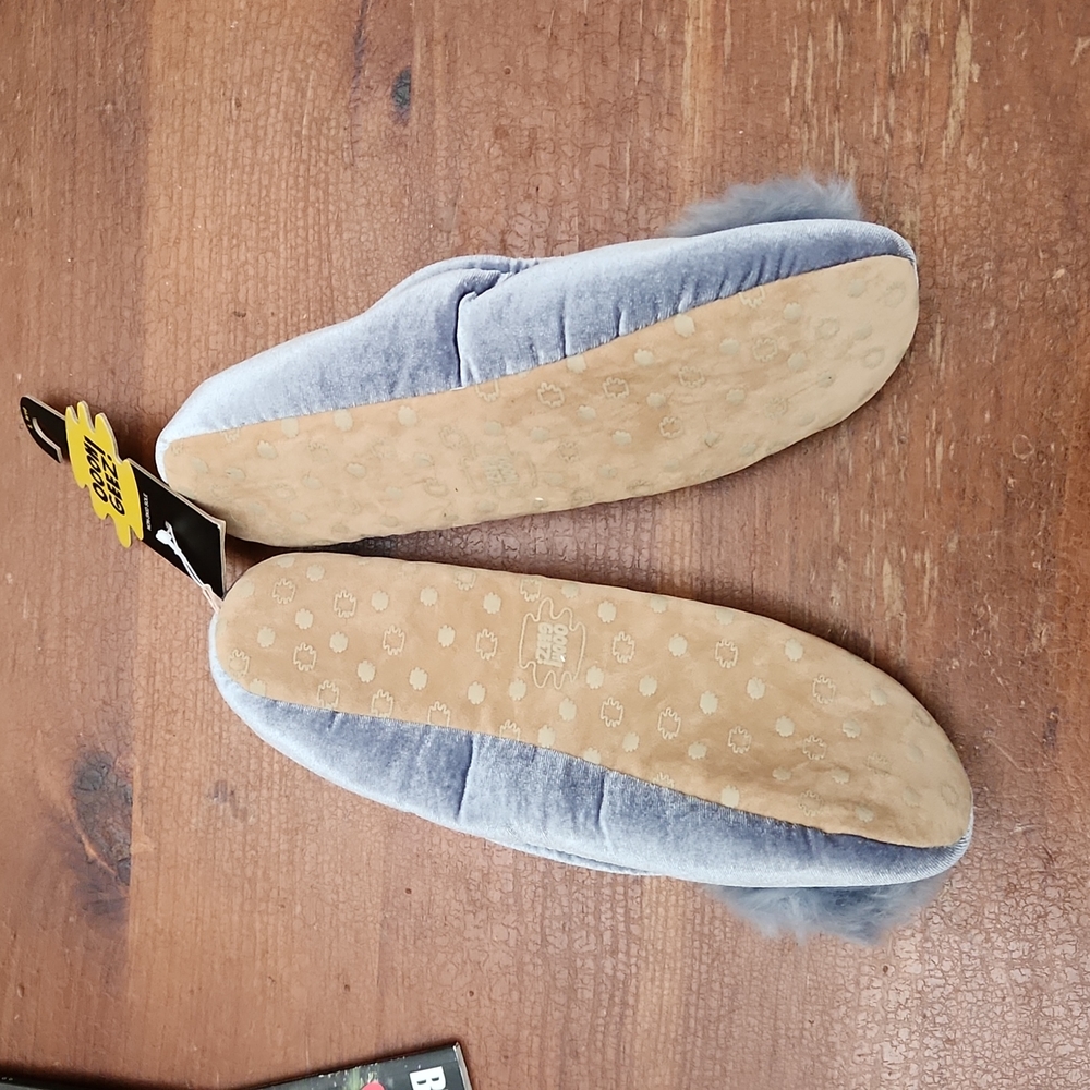 Blue house slippers-large - Picture 2 of 4